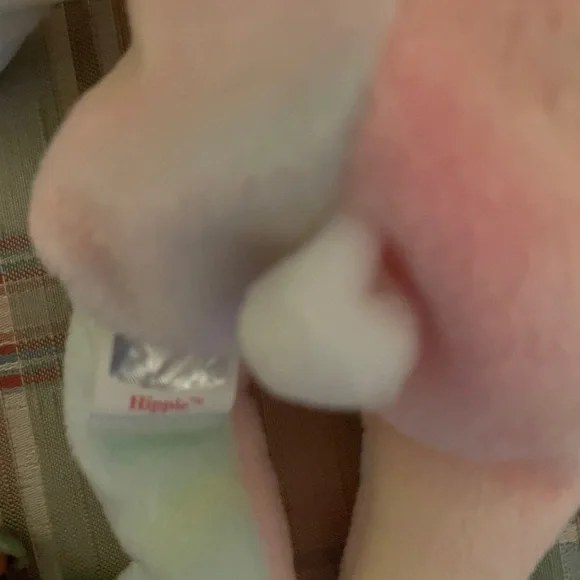 Ty Multicolor Plush Bunny - Picture 3 of 3